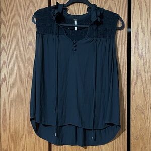 Free People Black Sleeveless Top
